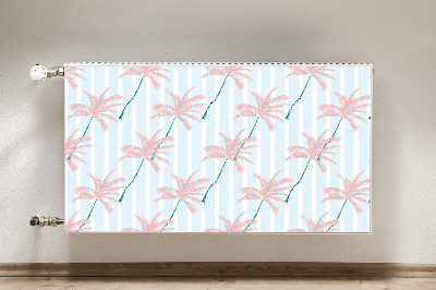 Magnetic radiator cover Palm leaves