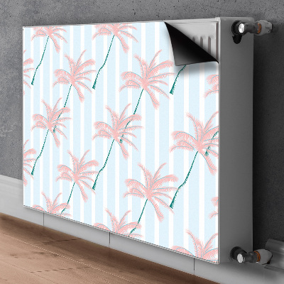 Magnetic radiator cover Palm leaves