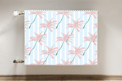 Magnetic radiator cover Palm leaves