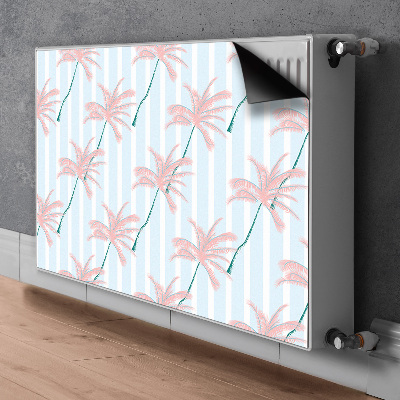 Magnetic radiator cover Palm leaves