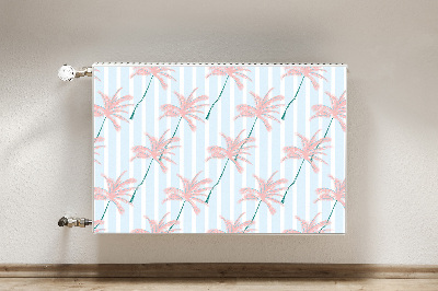 Magnetic radiator cover Palm leaves