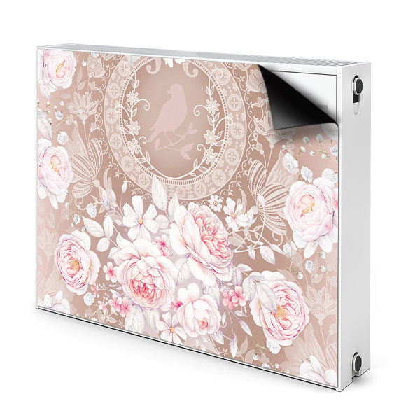 Radiator cover White roses