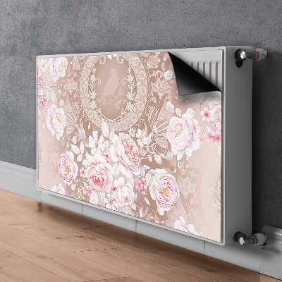 Radiator cover White roses