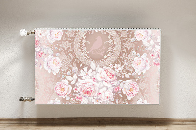 Radiator cover White roses