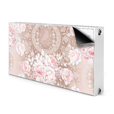 Radiator cover White roses