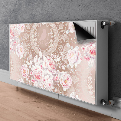 Radiator cover White roses