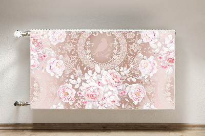 Radiator cover White roses