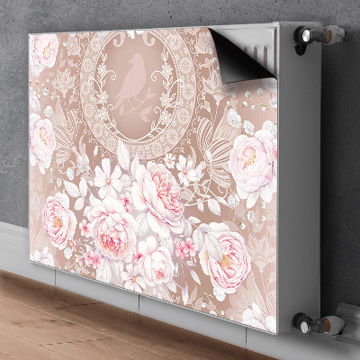 Radiator cover White roses