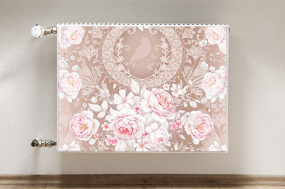 Radiator cover White roses