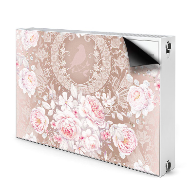 Radiator cover White roses