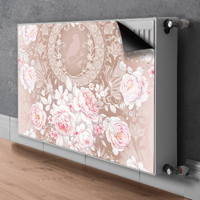 Radiator cover White roses