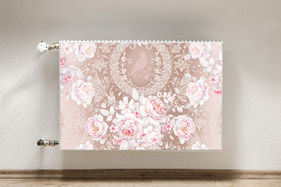 Radiator cover White roses