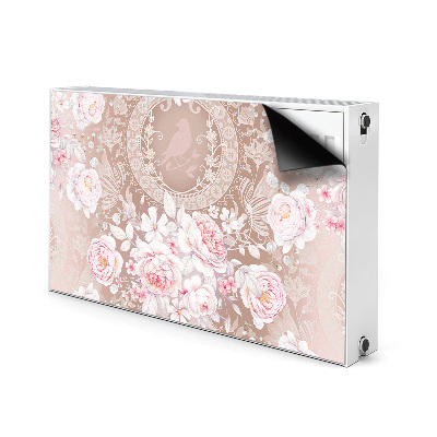 Radiator cover White roses