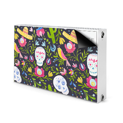 Magnetic radiator cover Mexican motifs