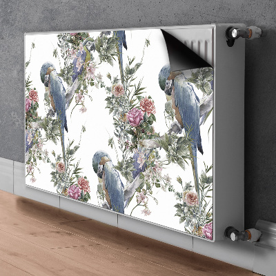 Decorative radiator mat Parrot