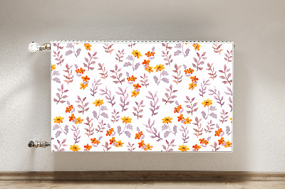 Magnetic radiator cover Painted flowers