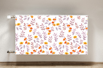 Magnetic radiator cover Painted flowers