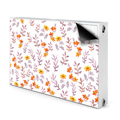 Magnetic radiator cover Painted flowers