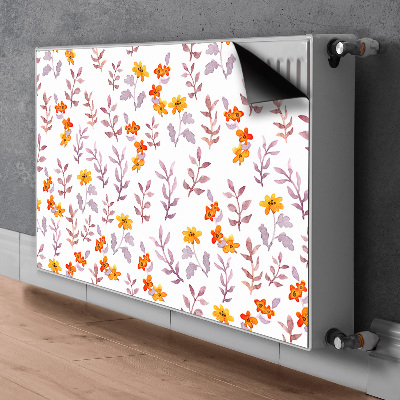 Magnetic radiator cover Painted flowers