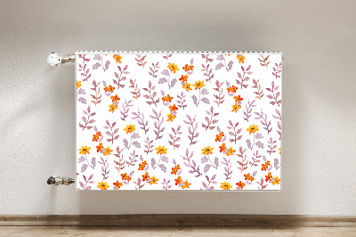 Magnetic radiator cover Painted flowers