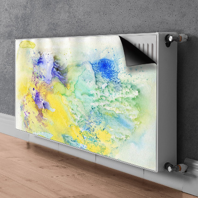 Decorative radiator cover Colorful spots