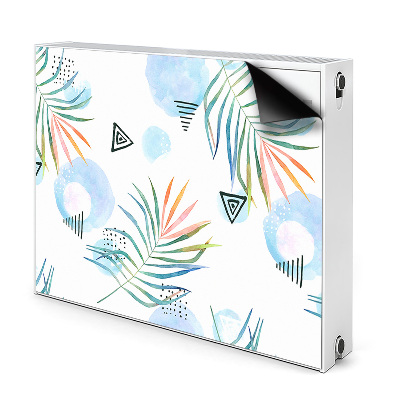 Magnetic radiator mat Tropical pattern