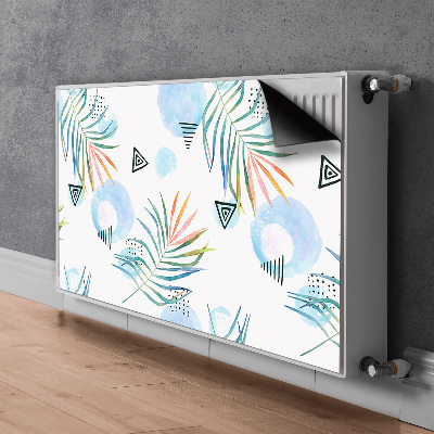 Magnetic radiator mat Tropical pattern