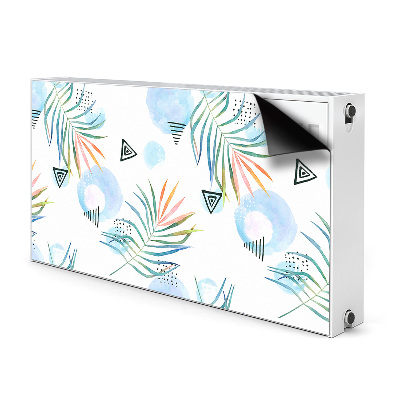 Magnetic radiator mat Tropical pattern