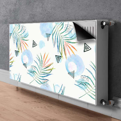 Magnetic radiator mat Tropical pattern