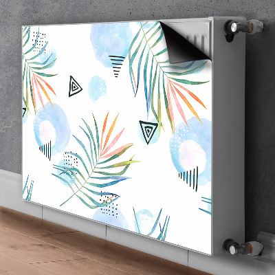 Magnetic radiator mat Tropical pattern