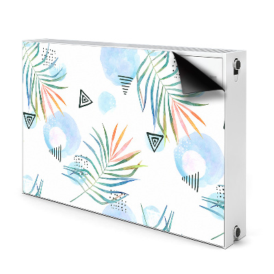 Magnetic radiator mat Tropical pattern