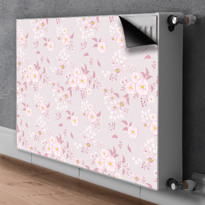 Magnetic radiator cover Little pink flowers