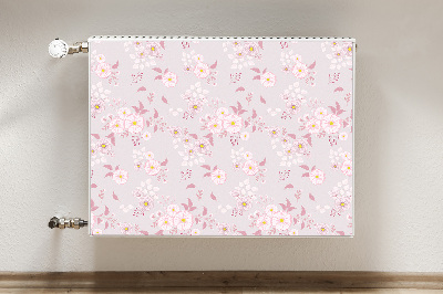 Magnetic radiator cover Little pink flowers