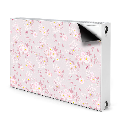 Magnetic radiator cover Little pink flowers