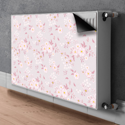 Magnetic radiator cover Little pink flowers