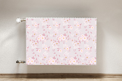 Magnetic radiator cover Little pink flowers