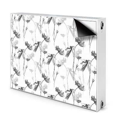 Printed radiator mat Poppy seed flower