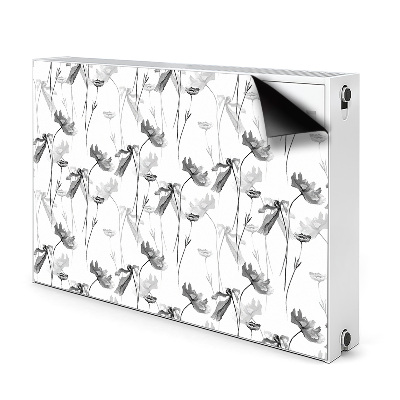 Printed radiator mat Poppy seed flower