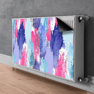 Radiator cover Watercolor abstraction