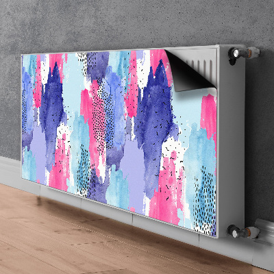 Radiator cover Watercolor abstraction