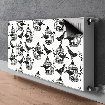 Decorative radiator cover Bird cages