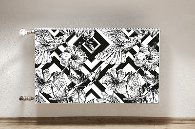 Decorative radiator cover Hummingbird