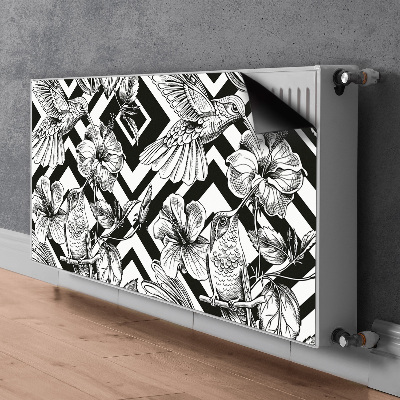 Decorative radiator cover Hummingbird