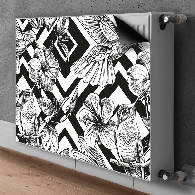 Decorative radiator cover Hummingbird