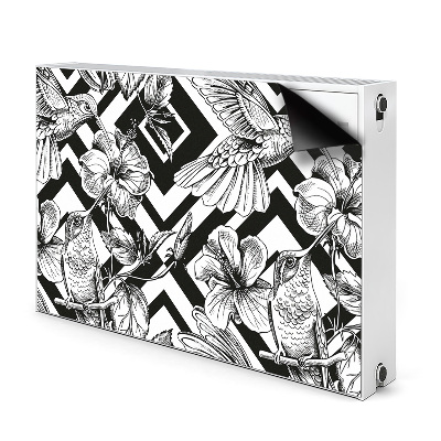 Decorative radiator cover Hummingbird