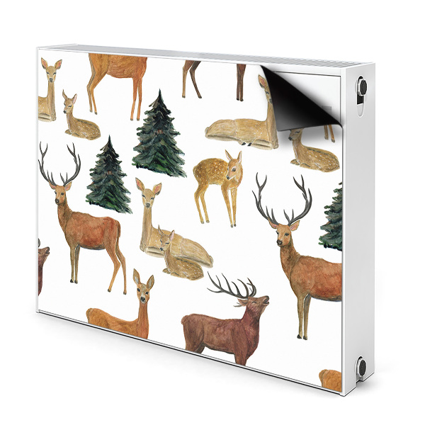 Magnetic radiator mat Deer