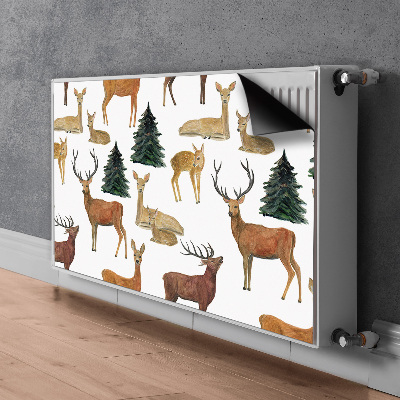 Magnetic radiator mat Deer