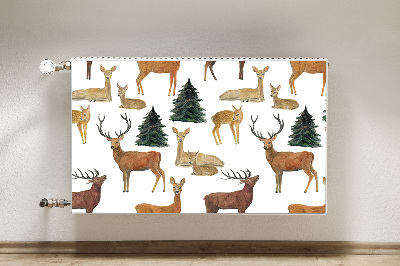 Magnetic radiator mat Deer