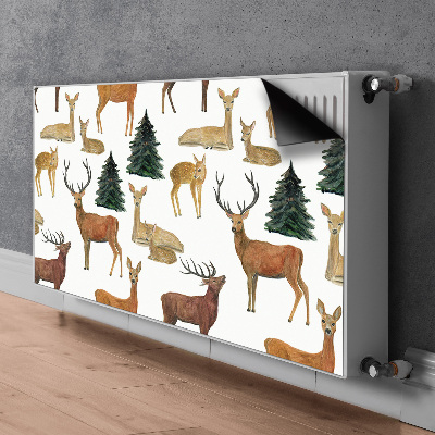 Magnetic radiator mat Deer