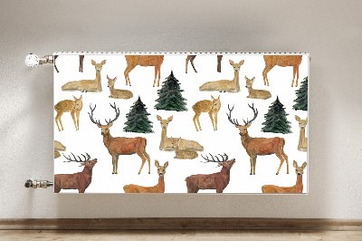 Magnetic radiator mat Deer